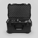 Front view of Black Color Canon C400 Studio Case and Black Layer Custom Foam Insert