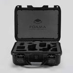 Front view of Foama Black Color Carry-on case and Custom Foam Insert for Sony FX-3 Carry-On Case