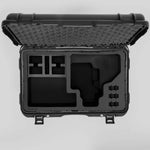 Top view of Black Color Canon C400 Studio Case and Black Layer Custom Foam Insert