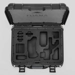 Top view of Foama Black Color Carry-on case and Custom Foam Insert for Sony FX-3 Carry-On Case