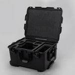 Angled view of ARRI Alexa 35 Black Color Studio Case with Custom Foam Black Layered Insert