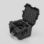 Angle view of Black Color DJI Zenmuse H30 Storage Case with Black Layer Custom Foam Insert