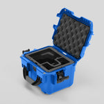 Angled view of DJI Zenmuse H30T Blue Color Storage and Carrying Case and Custom Foam Insert