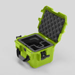 Angled view of DJI Zenmuse H30T Lime Color Storage and Carrying Case and Custom Foam Insert
