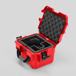 Angled view of DJI Zenmuse H30T Red Color Storage and Carrying Case and Custom Foam Insert