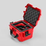 Angled view of DJI Zenmuse H30T Red Color Storage and Carrying Case and Custom Foam Insert with a Red Layer