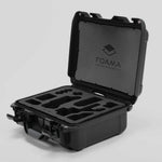 Angled view of Foama Black Color Carry-on case and Custom Foam Insert for Sony FX-3 Carry-On Case