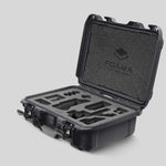 Angled view of Foama Graphite Color Carry-on case and Custom Foam Insert for Sony FX-3