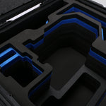 Close view of Black ARRI Alexa 35 Studio Case with Blue Custom Foam Insert for ARRI Camera And Accessories
