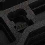 Close view of Black Nikon Compact Camera Case for Z8, Z7 lI, Z6 lI, Z6 III with Black Layer Custom Foam Insert
