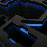 Close view of Black ARRI Alexa 35 Studio Case with Blue Custom Foam Insert for ARRI Camera And Accessories