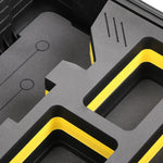 Close-up view 2 of Foama Fortified Black Color Hard Case and Custom Foam Insert with Yellow Layer for DJI D-RTK 2 Mobile Station