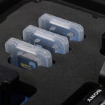 Close-up view 2 of Foama Black Color Carry-on case and Blue Foam Insert for Sony FX-3 and Essential Accessories