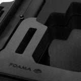 Close-up view of Canon Camera Compact Case For EOS R5, R5 II, R6, R6 II, R7 with Black Layer Custom Foam Insert