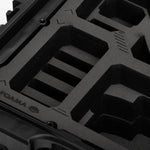 Close-up view of Sony Compact Camera Case for A7 S, A7 R, A7 IV, A9 III with Black Layer Custom Foam Insert