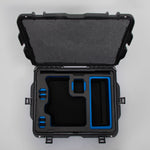 Top view of Black Color Sony Venice 2 Studio Case with Blue Layer Custom Foam Insert