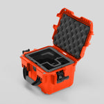 Angled view of DJI Zenmuse H30T Orange Color Storage and Carrying Case and Custom Foam Insert