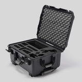 Angled view of Sony FX3 Graphite Color Studio Case and Custom Foam Insert