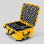 Angled view of Sony FX3 Yellow Color Studio Case and Custom Foam Insert