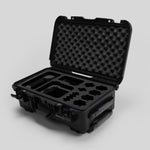 Angled view of Foama Black Color Carry-on case and Custom Foam Insert for Sony FX-6