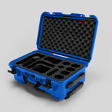 Angled view of Foama Blue Color Carry-on case and Custom Foam Insert for Sony FX-6