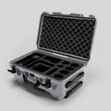 Angled view of Foama Silver Color Carry-on case and Custom Foam Insert for Sony FX-6