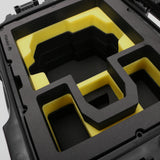 Close-up view 2 of DJI Zenmuse H30T Black Color Storage and Carrying Case and Custom Foam Insert with a Yellow Layer