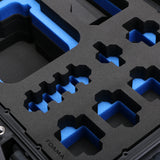 Close-up view 1 of Foama Black Color Carry-on case and Custom Foam Insert with Blue Layer for Sony FX-6