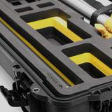 Close-up view 2 of Foama Fortified Black Color Hard Case and Custom Foam Insert with Yellow Layer for DJI D-RTK 2 Mobile Station